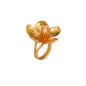 Preview: Ring made from brass, goldplated, with pearl